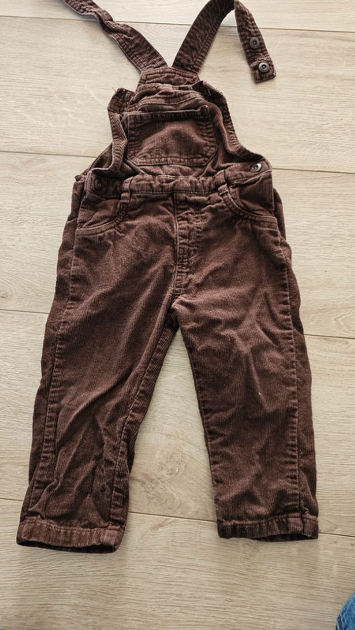 Salopette velours 2 ans
