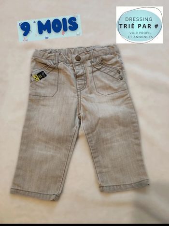 Pantalon jean gris 9 mois