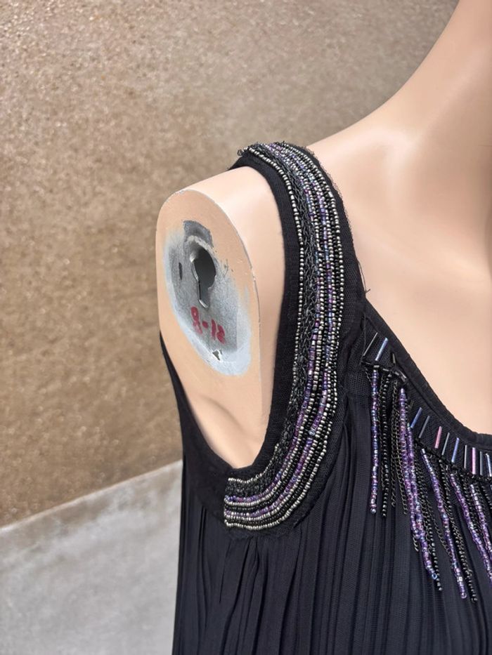 Robe de soirée breal noir avec des perles - photo numéro 4