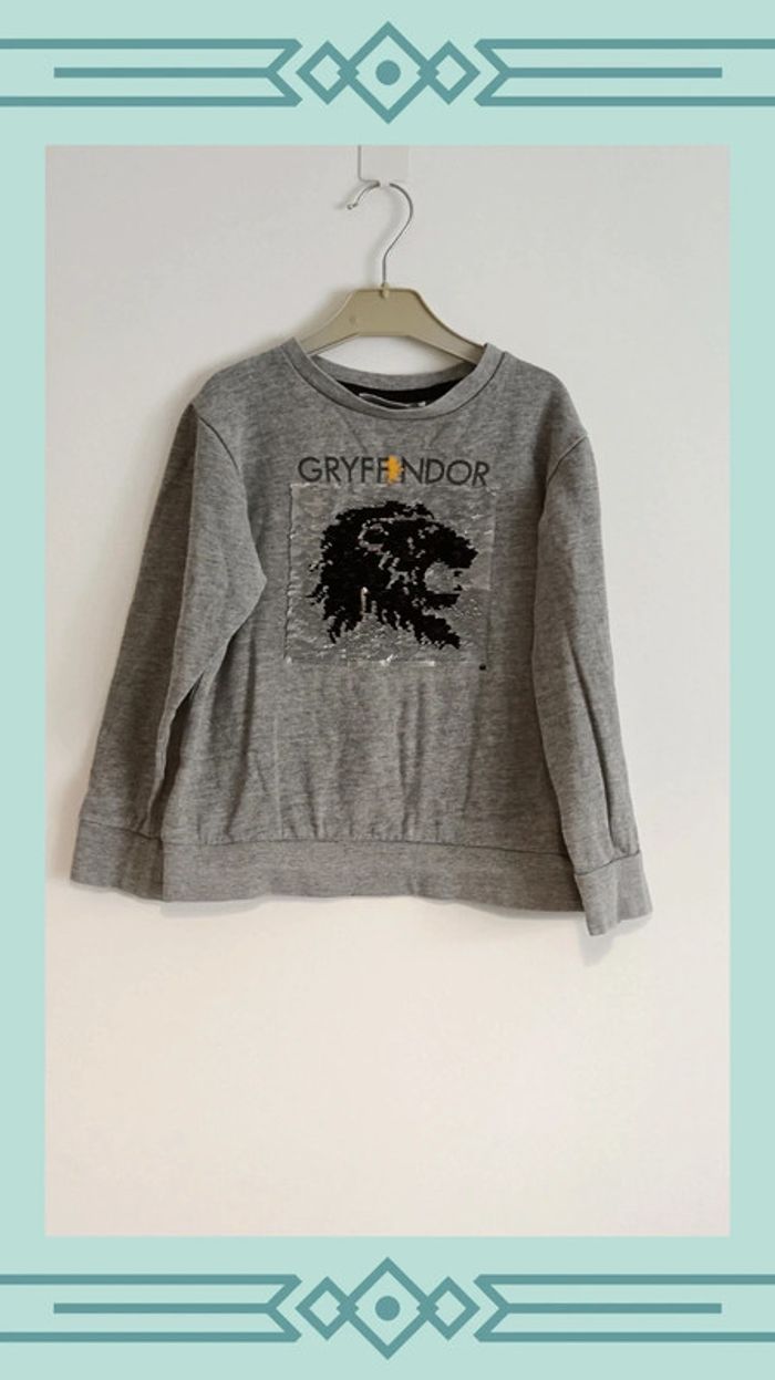 🍄 sweat à sequin Gryffondor 8 ans - photo numéro 3