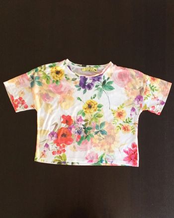 T-shirt crop top cache Cache taille 0