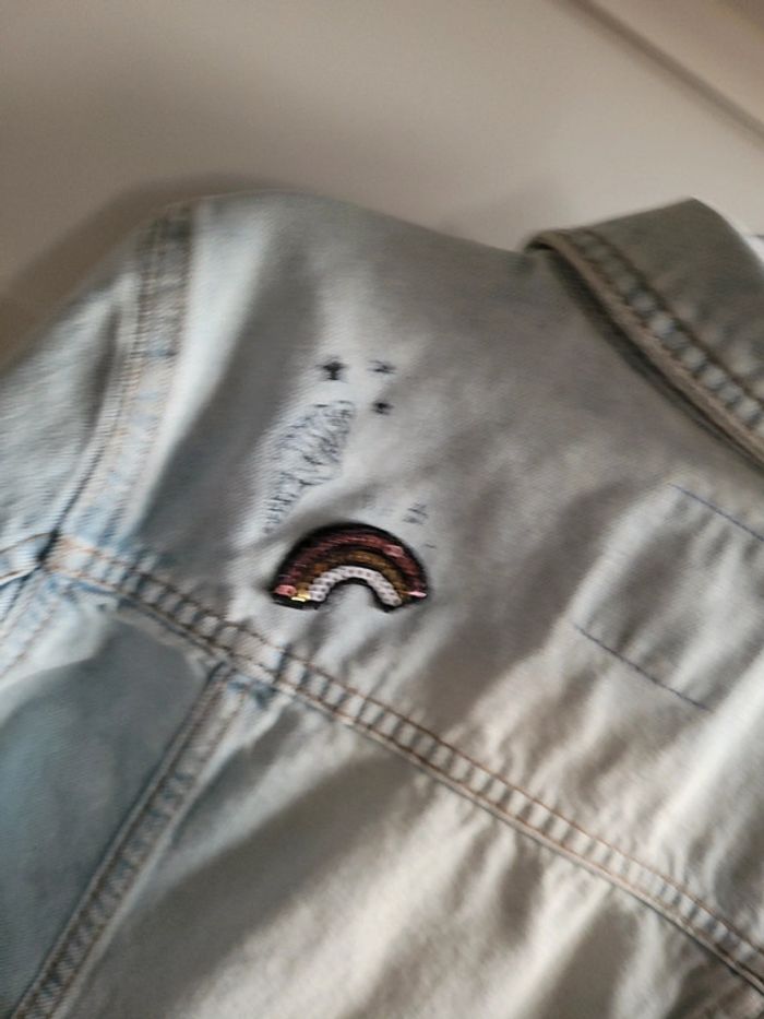 Veste en jeans fille - photo numéro 6