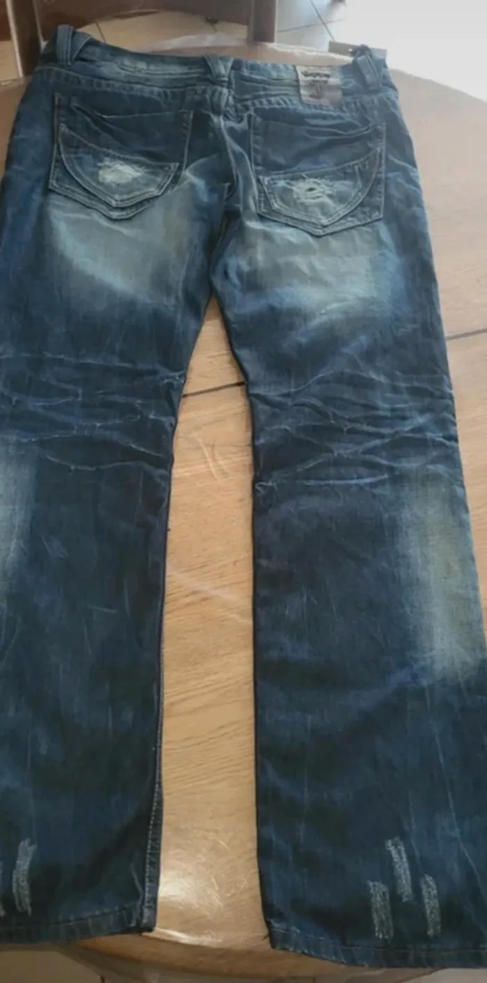 Jeans homme neuf Justing effet usé - photo numéro 5