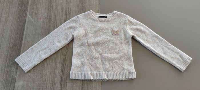 Joli Pull Fille In Extenso - Rose Vif/Clair - Papillon - Taille 5 ans - photo numéro 2