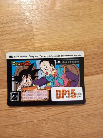 Carte Dragon Ball Z 644 Mystère