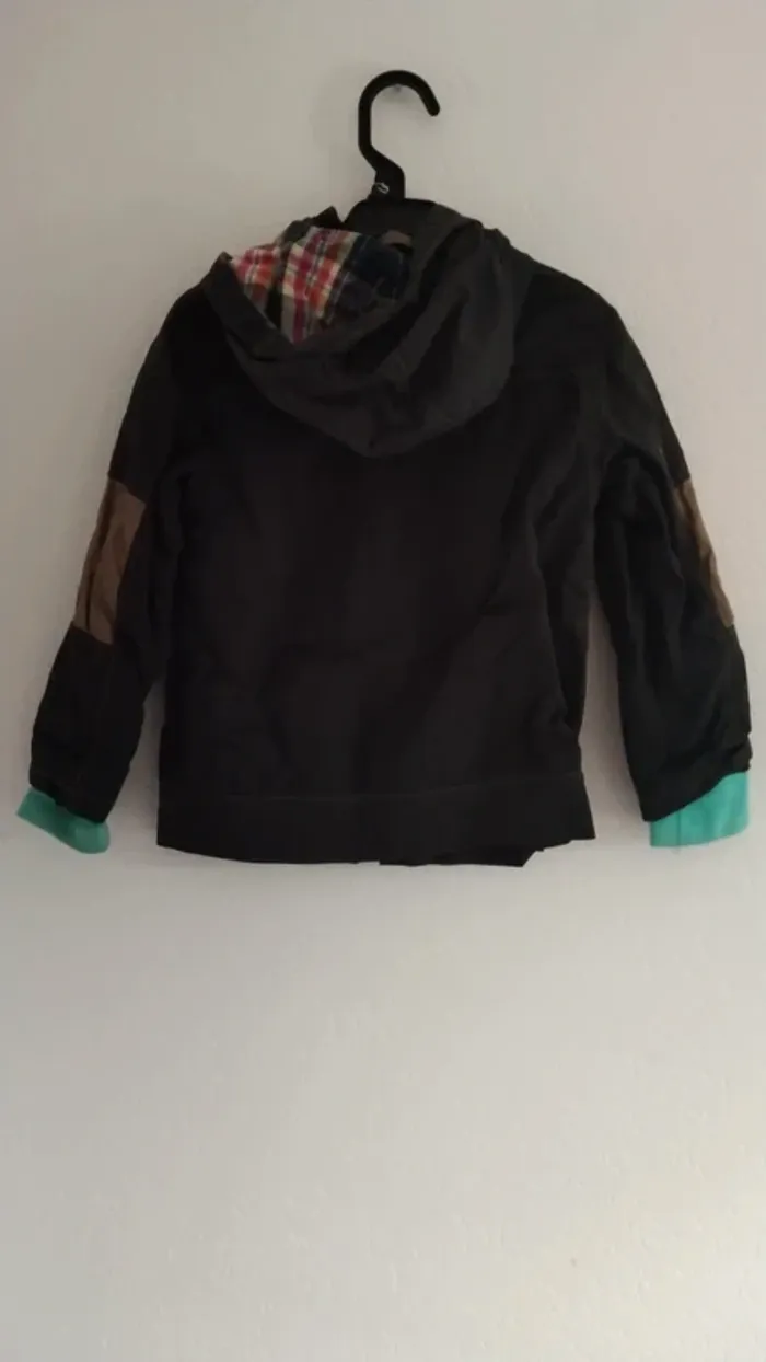 parka mi saison imperméable avec capuche catimini garcon 4 ans - photo numéro 3