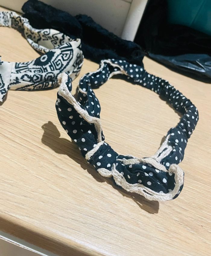 Lot de 2 bandeaux à Nœud pour cheveux + 1 offert - photo numéro 6