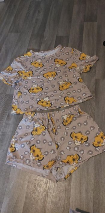 Pyjamas short Tee-shirt le roi lion taille s