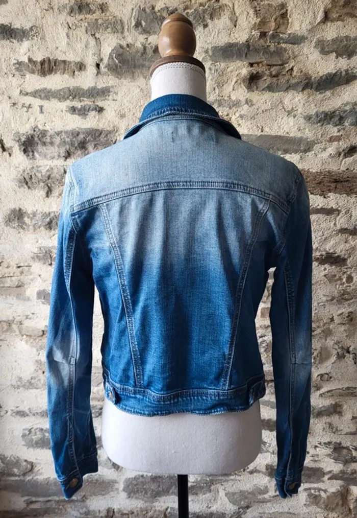 Veste en jean bleue Cache Cache Taille 2 - photo numéro 6