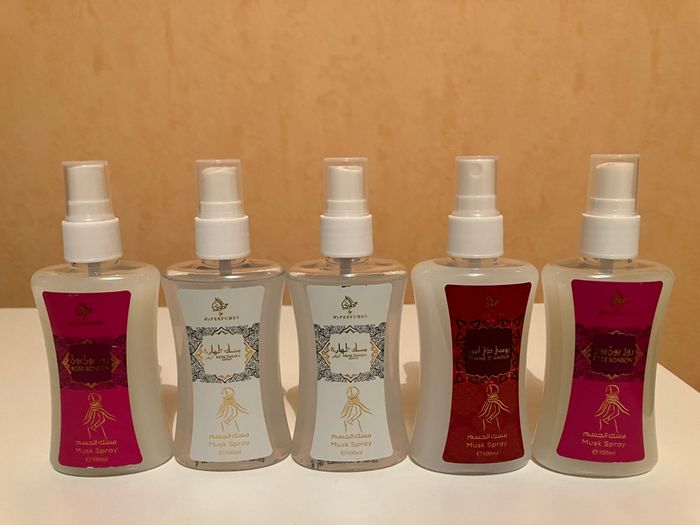 Lot de 5 musc en spray