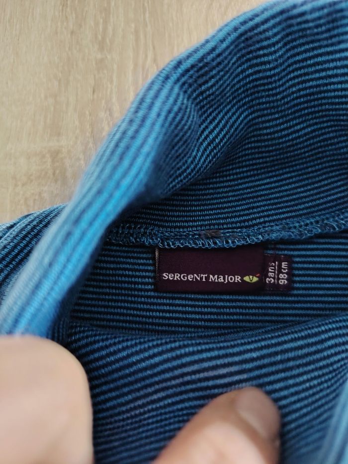 Lot de 2 sous pull en coton 3 ans sergent major et Kiabi - photo numéro 5
