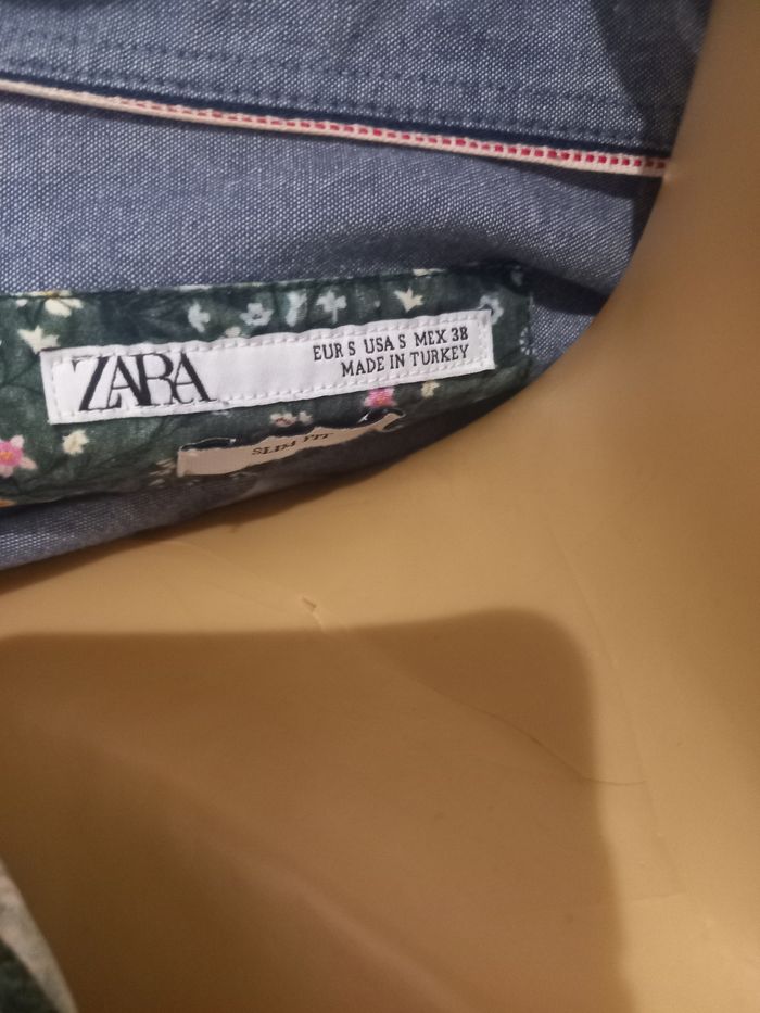 Jolie chemise imprimé fleuri Zara,  taille S - photo numéro 3