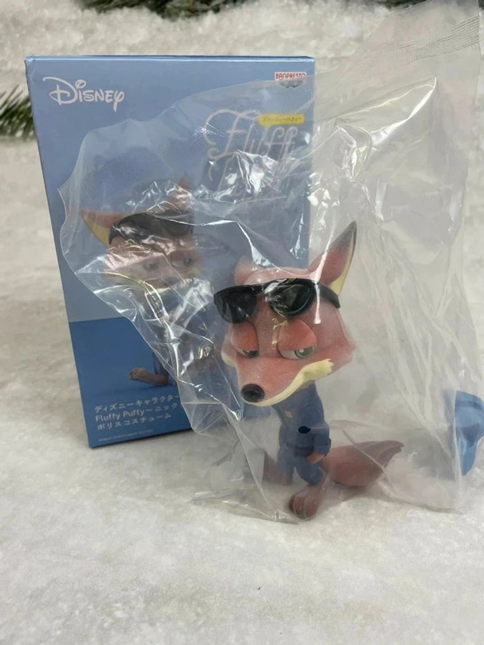 Figurine Disney Japon Zootopie Nick Wilde Fluffy Puffy - photo numéro 4