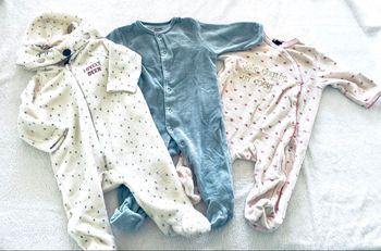 lots de 3 pyjama velours « Kiabi » 9 mois