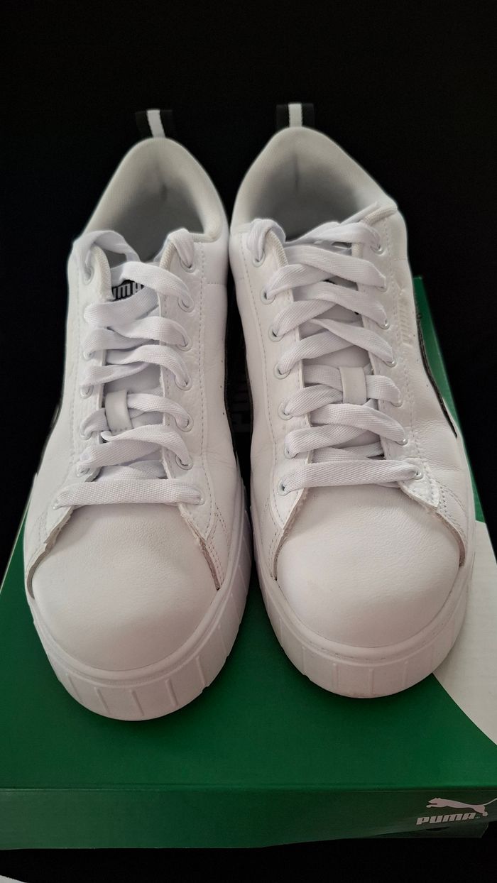 Baskets compensées femme noir blanc puma mode tendance 40.5 - photo numéro 2