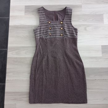 Robe tailleur marron taille 38
