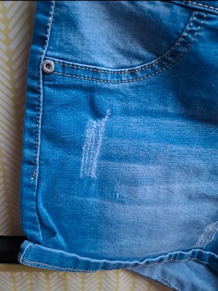 Short en jean taille basse taille XL - photo numéro 2