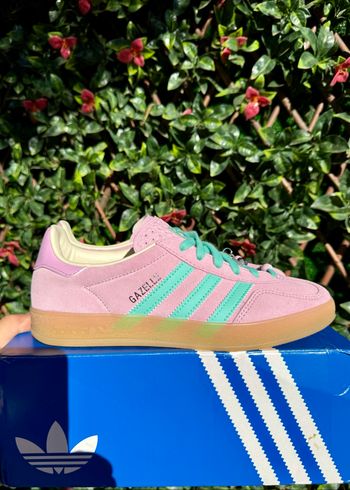Adidas gazelle bliss lila / acid mint / off white