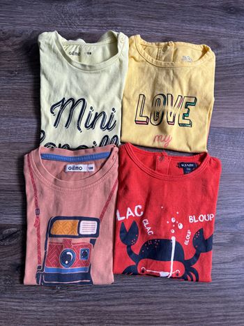 Lot de 4 tee-shirts MC
