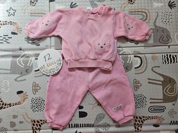 Ensemble jogging fille 12 mois