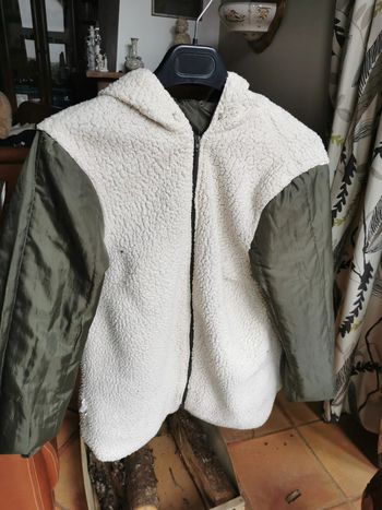 Doublure chaude vert kaki  pour une veste