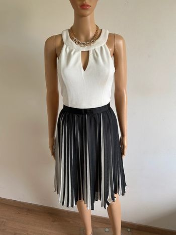 Robe blanche et noire sans manches Morgan taille 38 excellent état