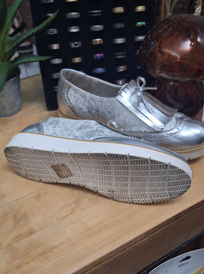 Mocassin argenté P36 bestelle - photo numéro 3