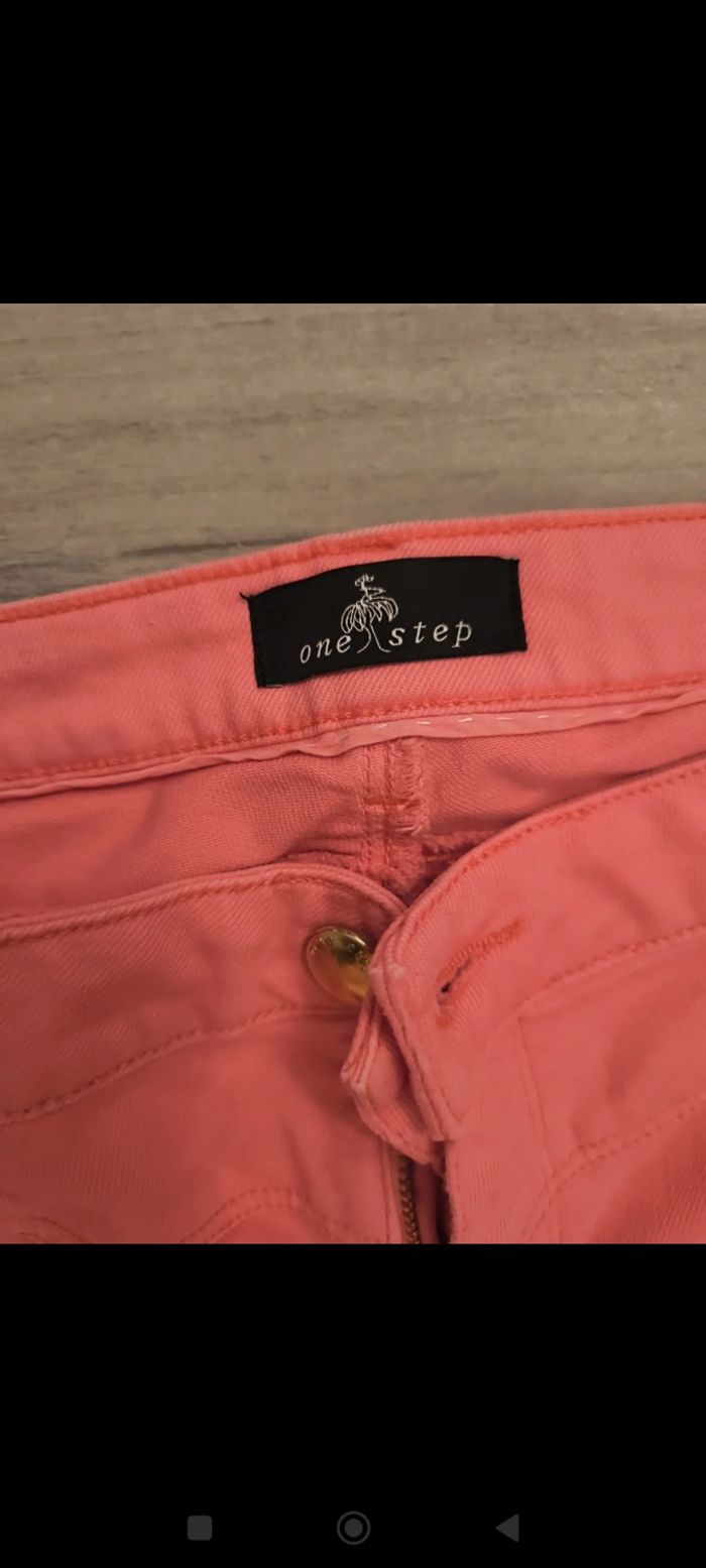 Pantalon 7/8eme corail - photo numéro 2