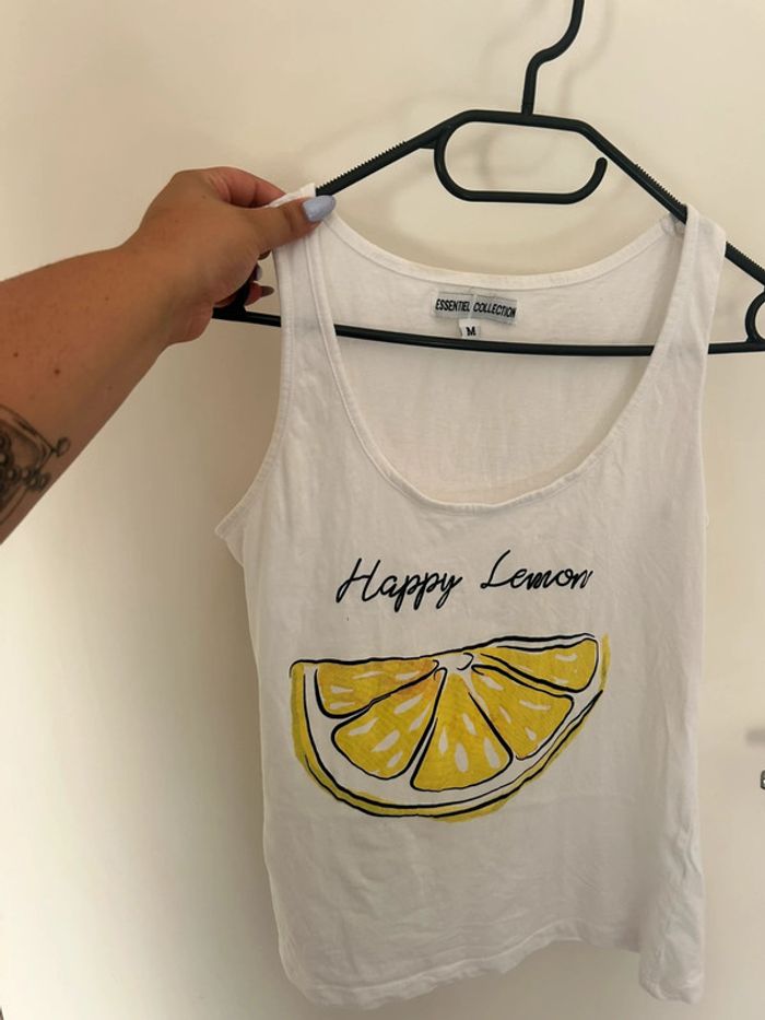 Débardeur blanc taille M