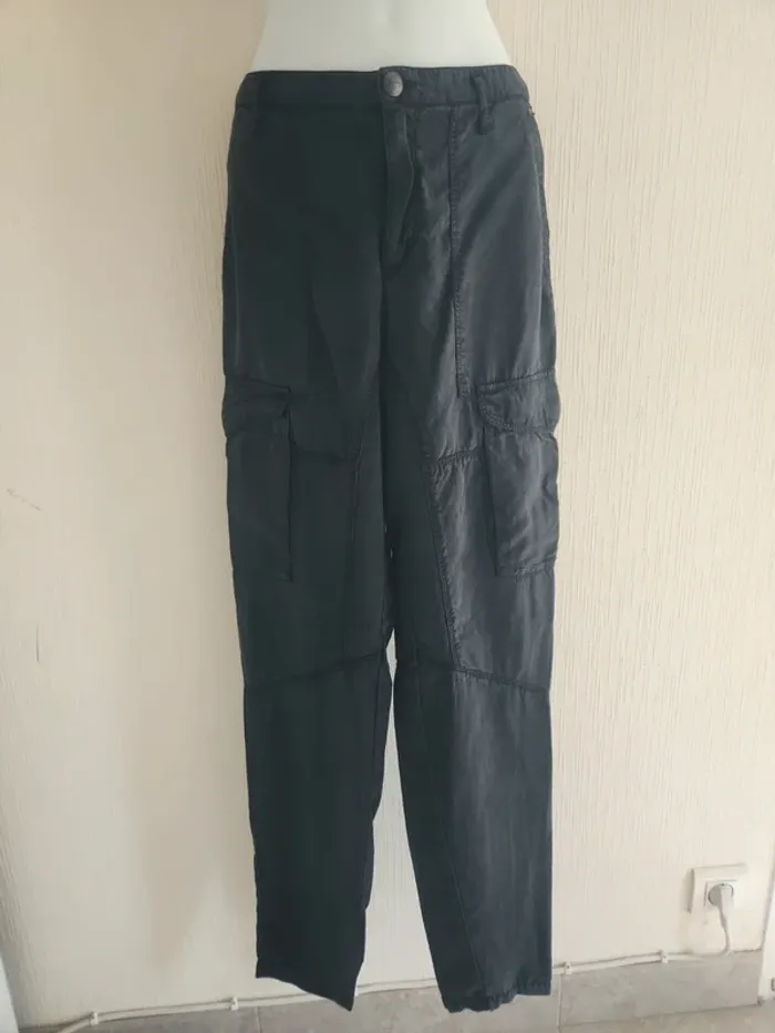 Pantalon cargo en Lyocell IKKS 34 / 36 - photo numéro 2