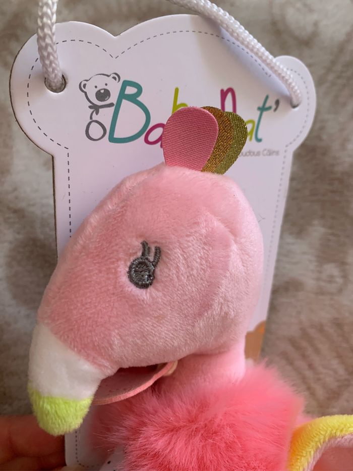 Doudou flamand rose Baby nat - photo numéro 2