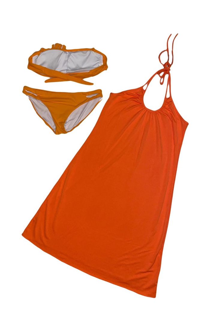 🌴 Lot viva la playa. Maillot de bain et sa robe de plage assortie. Neuf. Taille L. - photo numéro 18