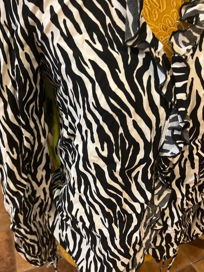 blouse zébrée Zara - photo numéro 2