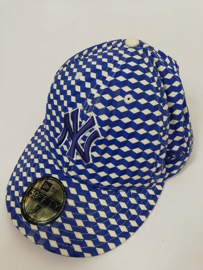 Casquette new York Yankees baseball new era motifs bleu taille 7 - photo numéro 5