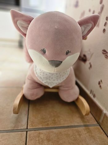 Jouet a bascule Alice la renarde nattou