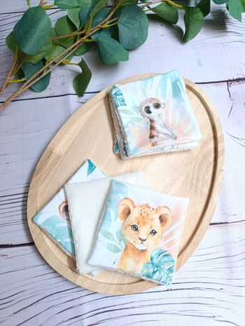Lot de lingettes lavables