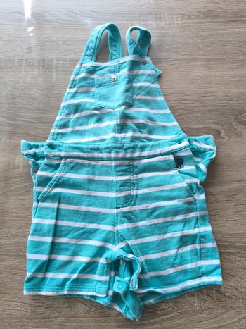 Salopette courte garçon 2 ans