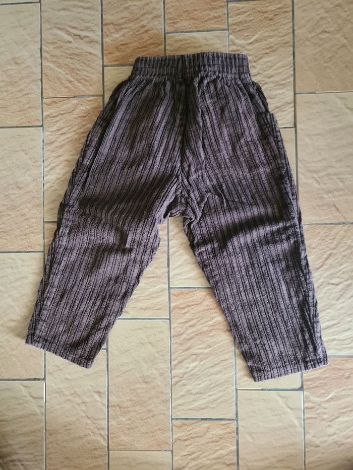 Pantalon velours côtelé marron / Taille 2 ans - photo numéro 2