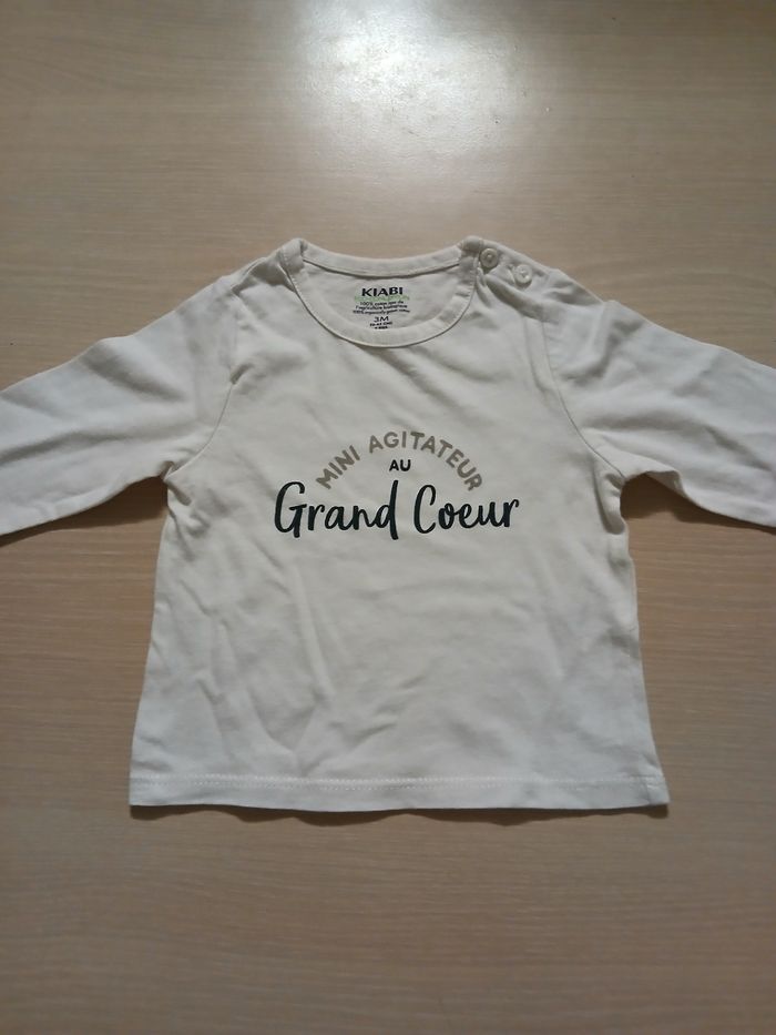 Pull fin bebe taille 3 mois marque kiabi - photo numéro 3