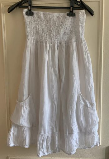 Robe bustier blanche cache-cache T38