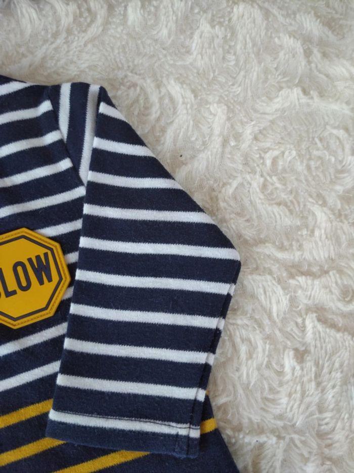 Tee shirt chemise manches longues Garçon 6 mois Slow School bus école - photo numéro 6