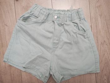 Short vert pâle taille élastique h&M