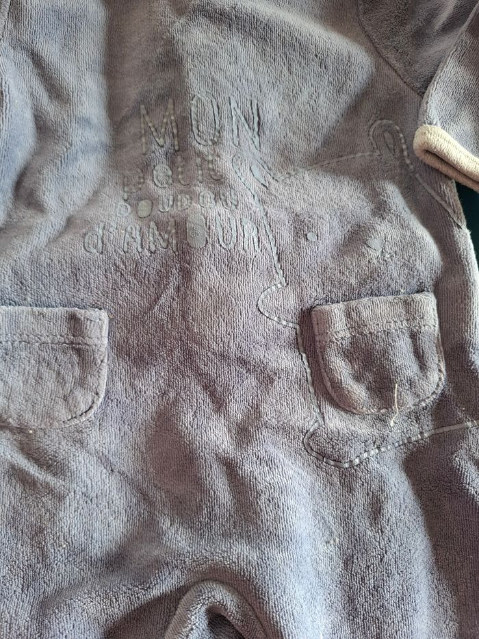 Pyjamas bleu avec motif ours - photo numéro 3