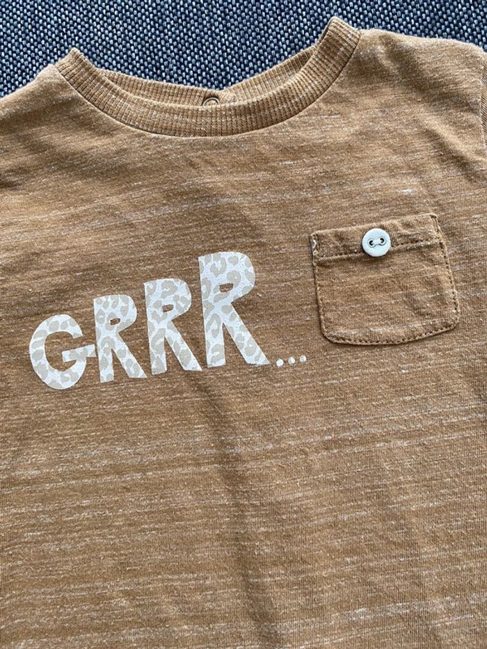 Tee-shirts Kiabi 6 mois Grrr - photo numéro 2