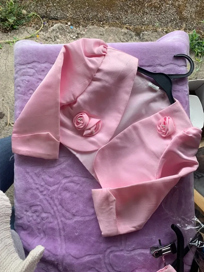 Veste boléros mariage cérémonie taille 6 ans fille , rose
