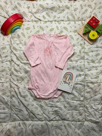 body manches longues rose 12 mois