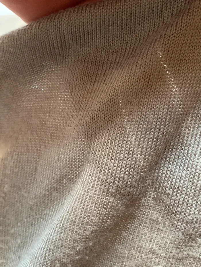 Pull léger kaki clair - photo numéro 5