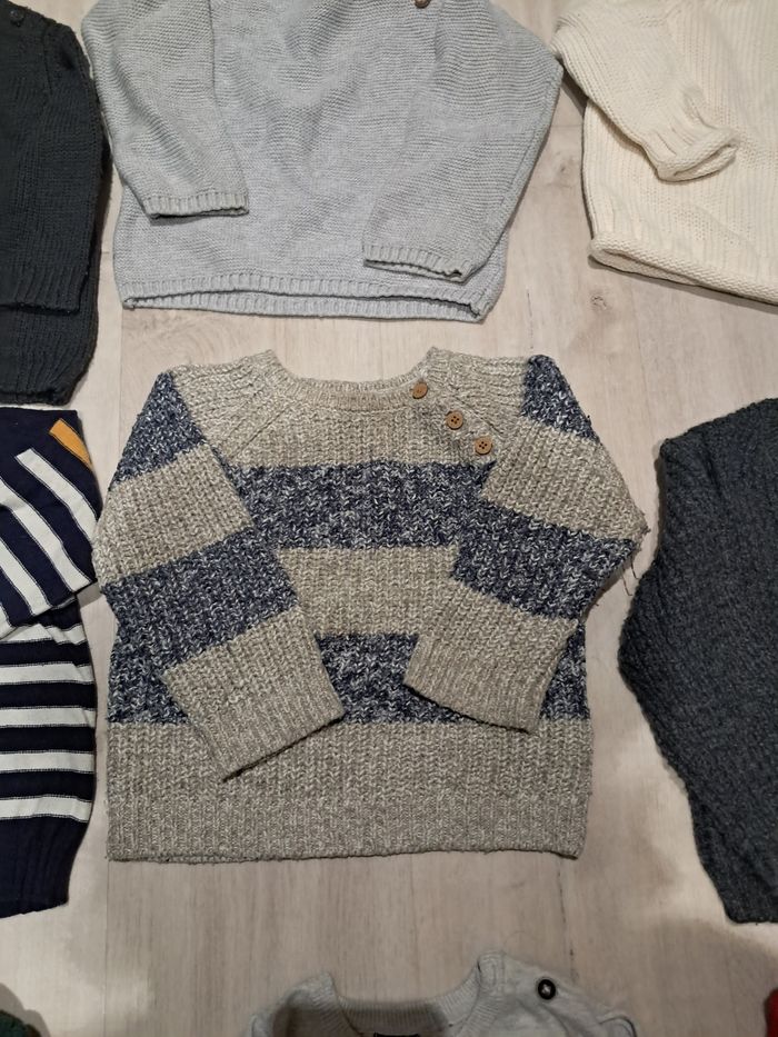 Lot de pulls et pulls de noël 18mois garçon neuf et tbe - photo numéro 6