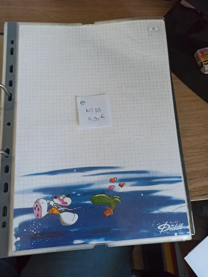 Feuille Diddl A4 35 0,90€