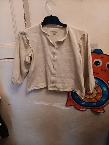 Chemise 36 mois kiabi beige